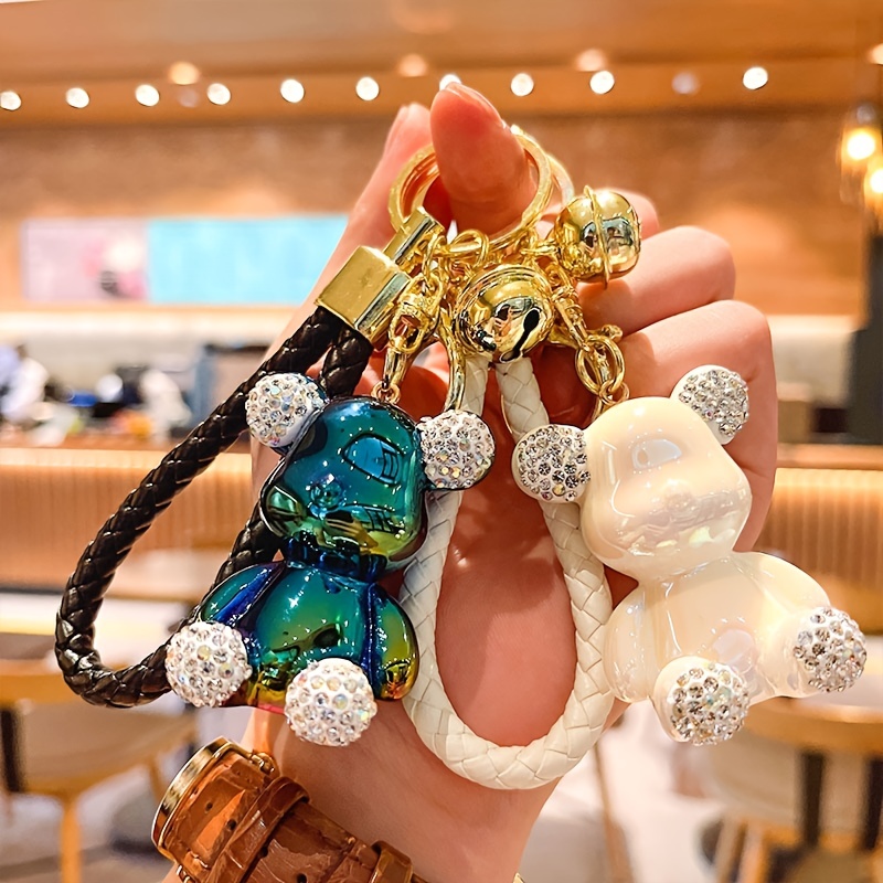 Cute Rhinestone Bear Keychain Fashion Cartoon Colorful Bag Key Chain  Ornament Bag Purse Charm Accessories - Jewelry & Accessories - Temu United  Kingdom