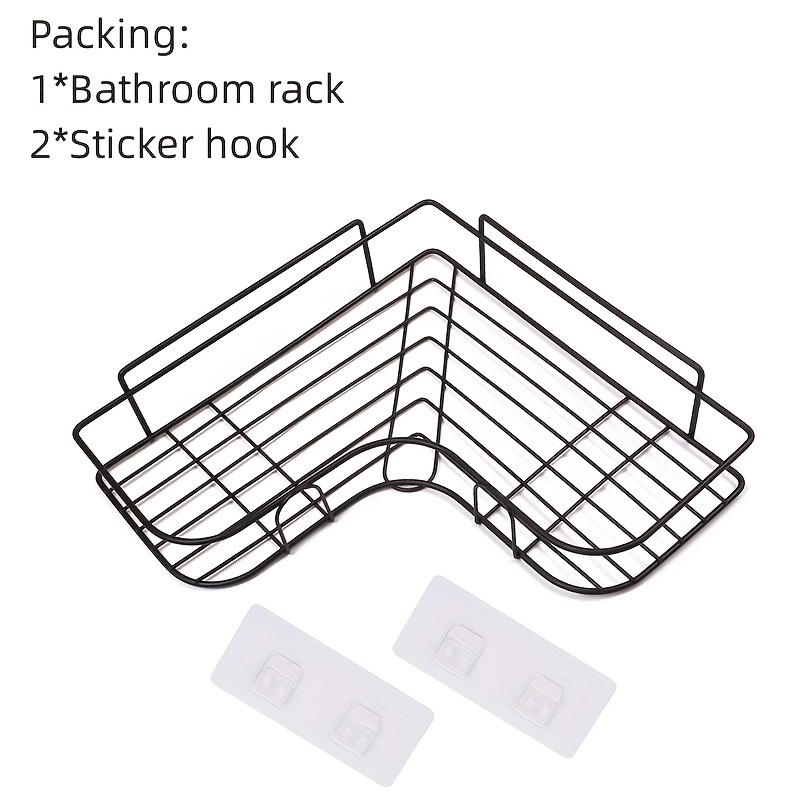 2pcs Metal Shelf Triangle Storage Organizer Rack