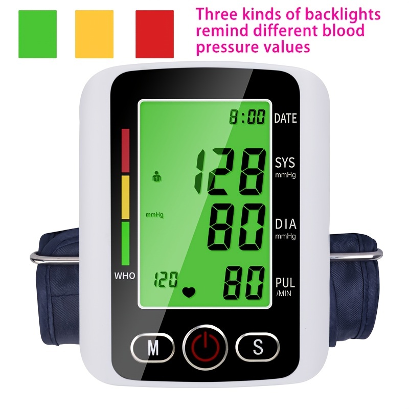 Blood Pressure Monitor, Arm Type Automatic High-precision Battery  Sphygmomanometer Measuring Instrument Pressure Measuring Instrument - Temu