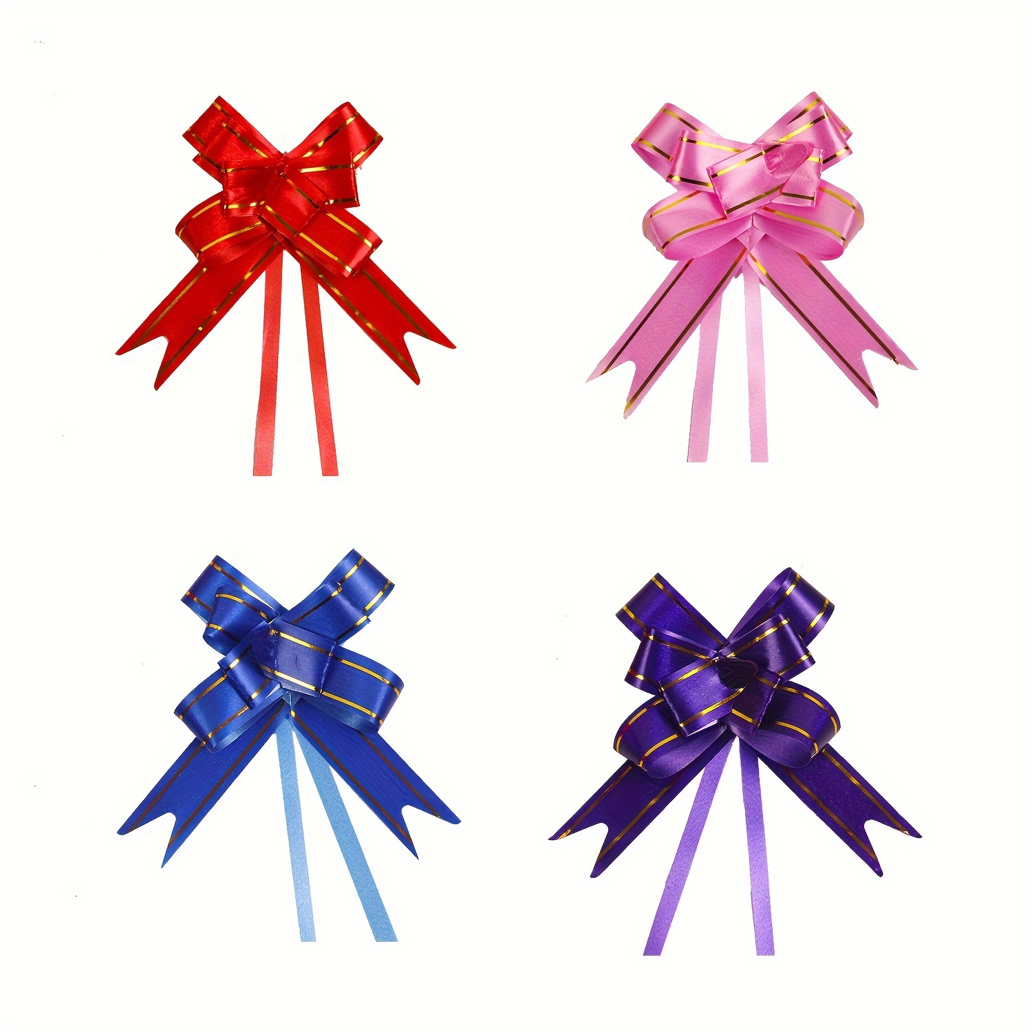 20pcs Pull Flower Ribbon Bows Gift Wrapping Bows and Ribbon Gift