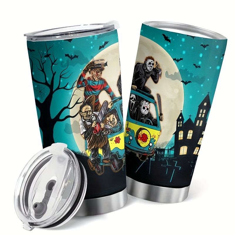 Disney Insulation 600ml Double Lids Strap Embroidery Cup Set