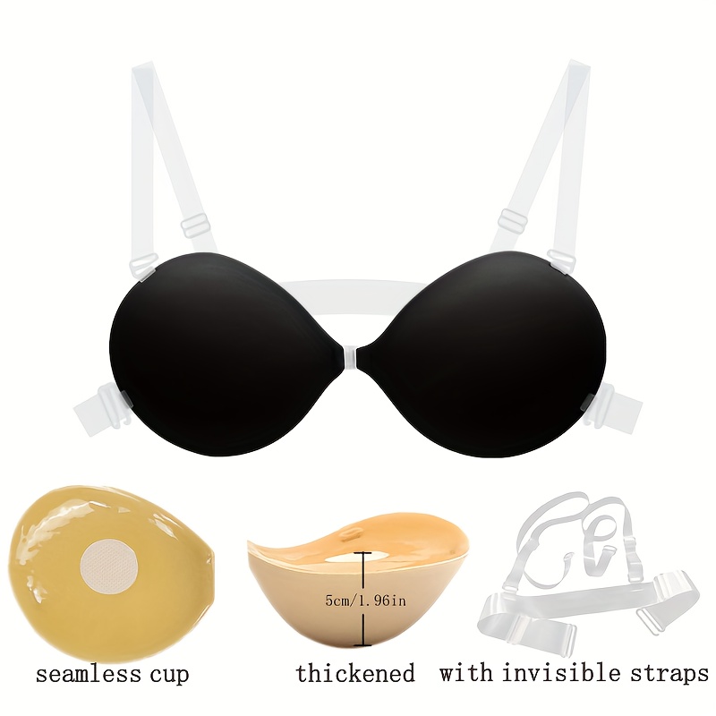 QIIBURR Breast Lift Bra Invisible Bra Tape Silicone Chest Sticker Lift  Seamless Bra Waterproof Bra 