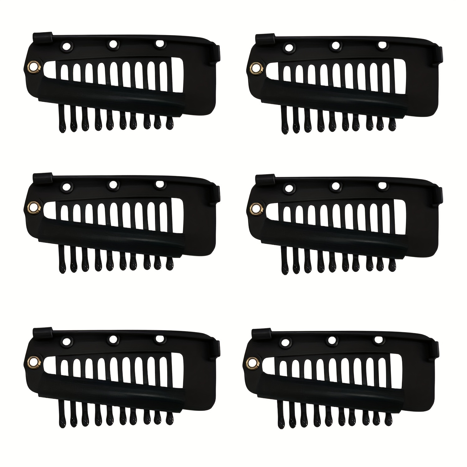 10Pcs Strong Chunni Clips with Safety Pin, Wig Hair Extension Hair Clip  20230
