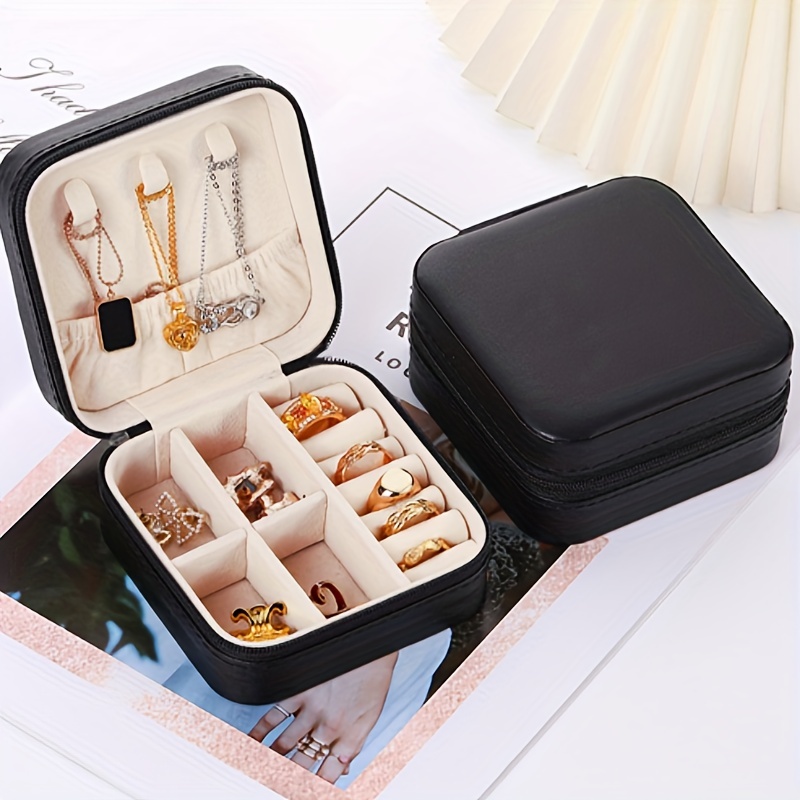 Portable Travel Mini Jewelry Box Gift Storage Organizer Women Jewelry Case  Obagi