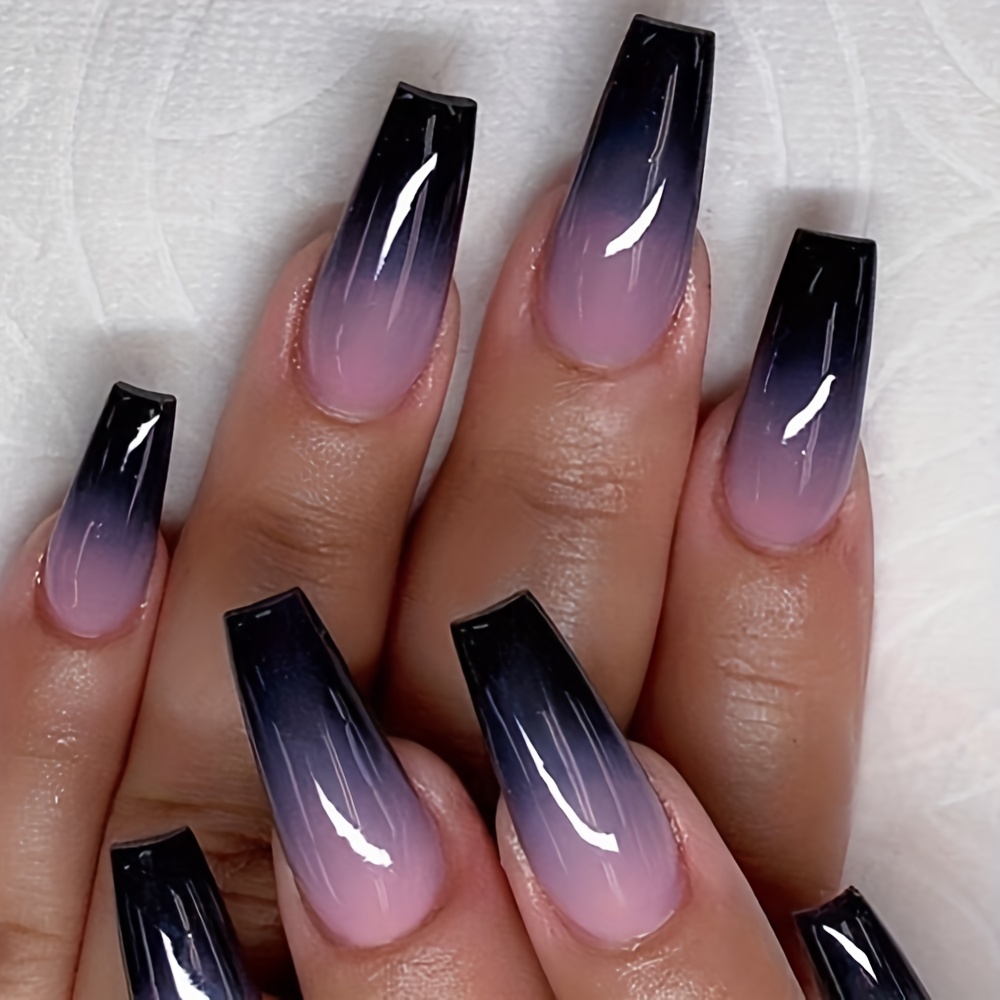 32 Stunning Purple Ombré Nail Design Ideas