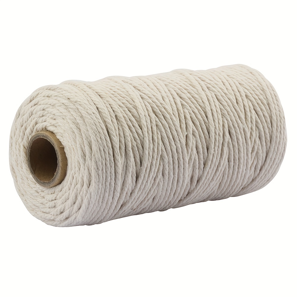 One Roll Diy Handmade Woven Cotton Rope Chunky Thin Cotton - Temu