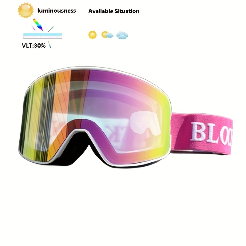 Gafas Esquí Snowboard antivaho Mujer Claro Sin marco/transpirable
