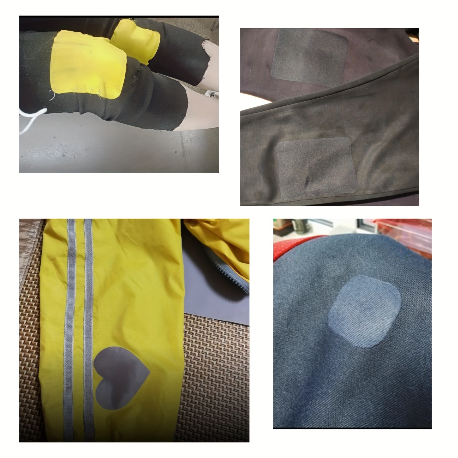 Parches de reparación de tela de alta calidad, parches termoadhesivos para  ropa interior y exterior, pegamento más fuerte de algodón de 3 x 4-1/4