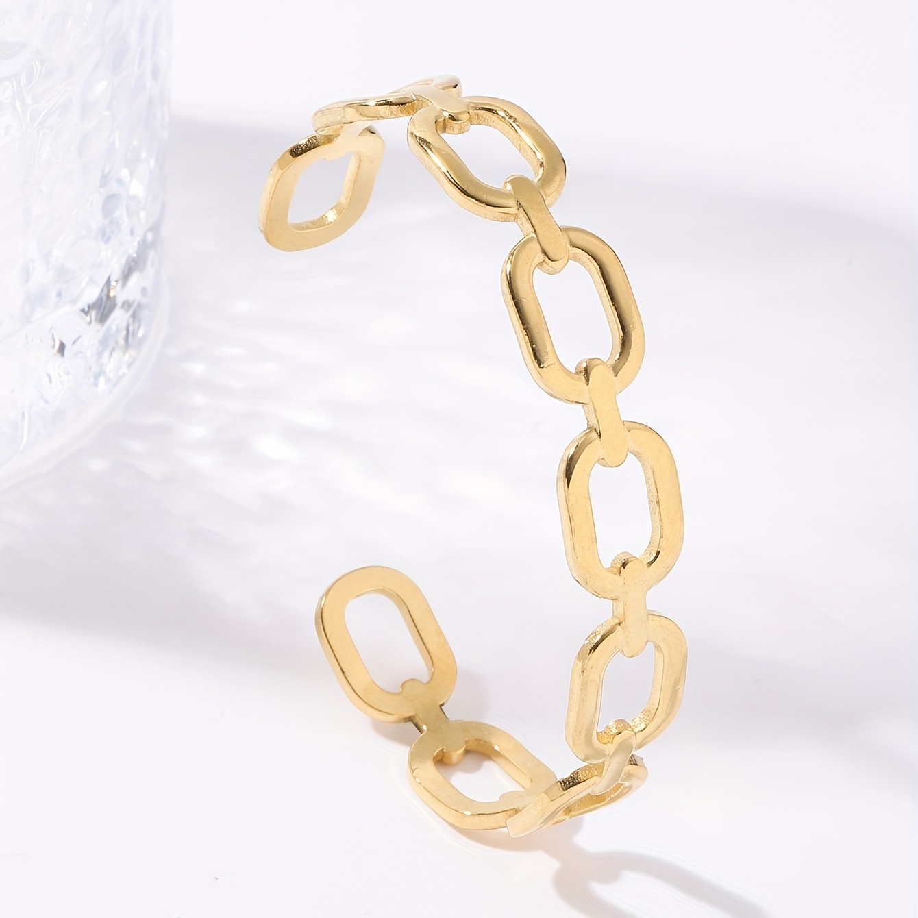 6pcs Gold Bracelets Woman Girl Chain Modern Gold Bangles Arms Hand Bracelet  Set