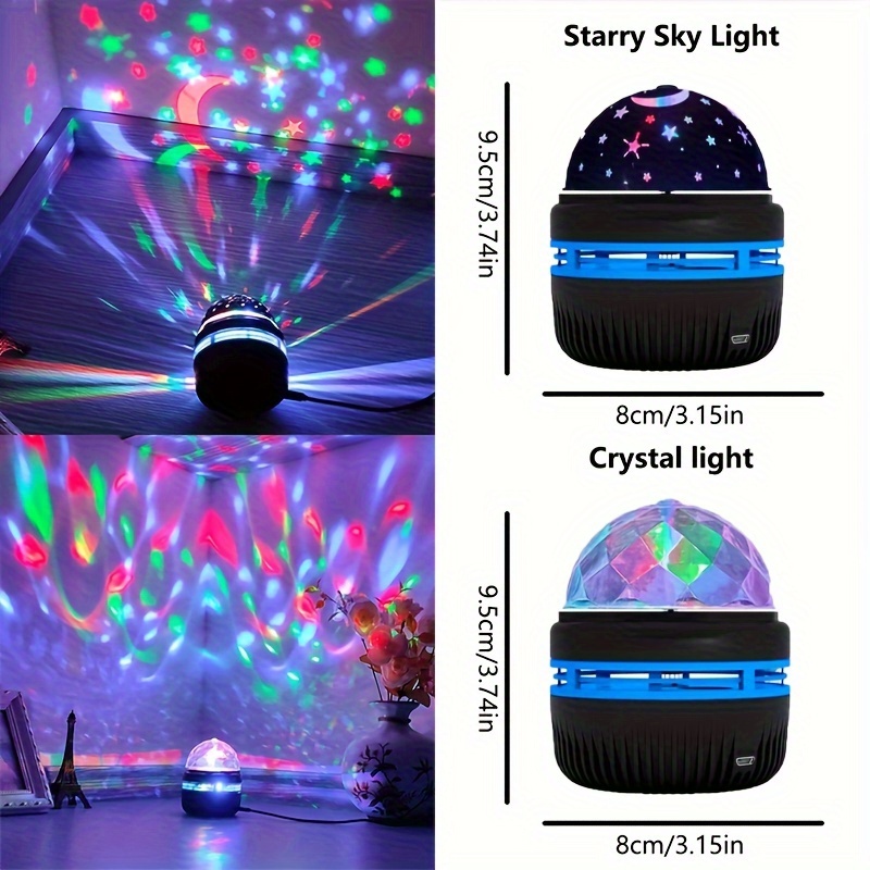 Tiardey Star Nachtlichtprojektor,einstellbares Romantisches USB