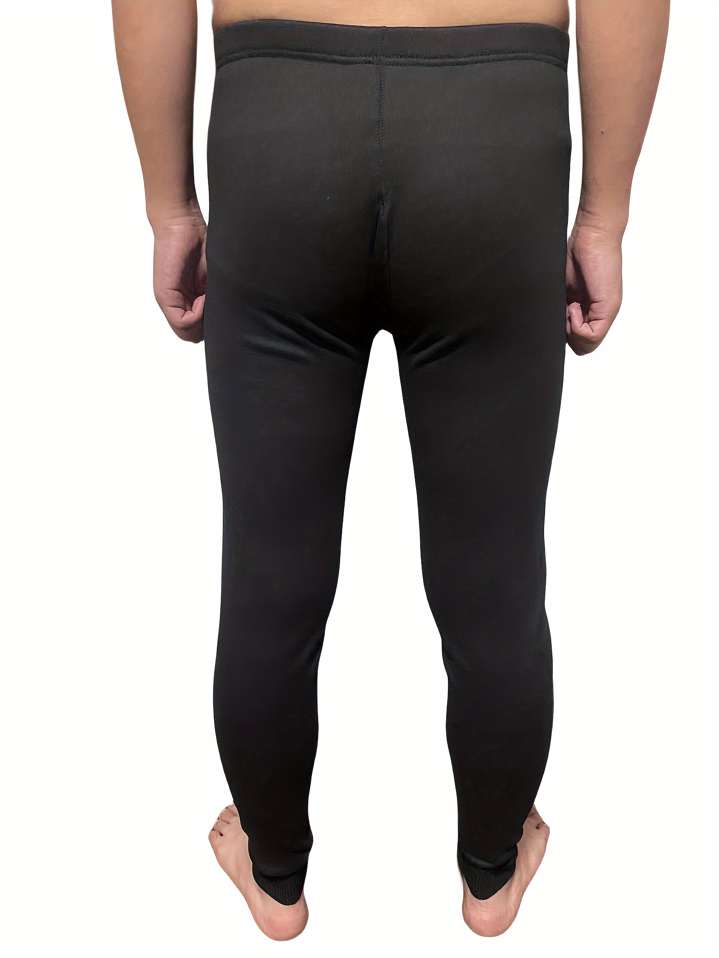 Men's Thermal Underwear Pants Knee Pads Thickened Pants - Temu