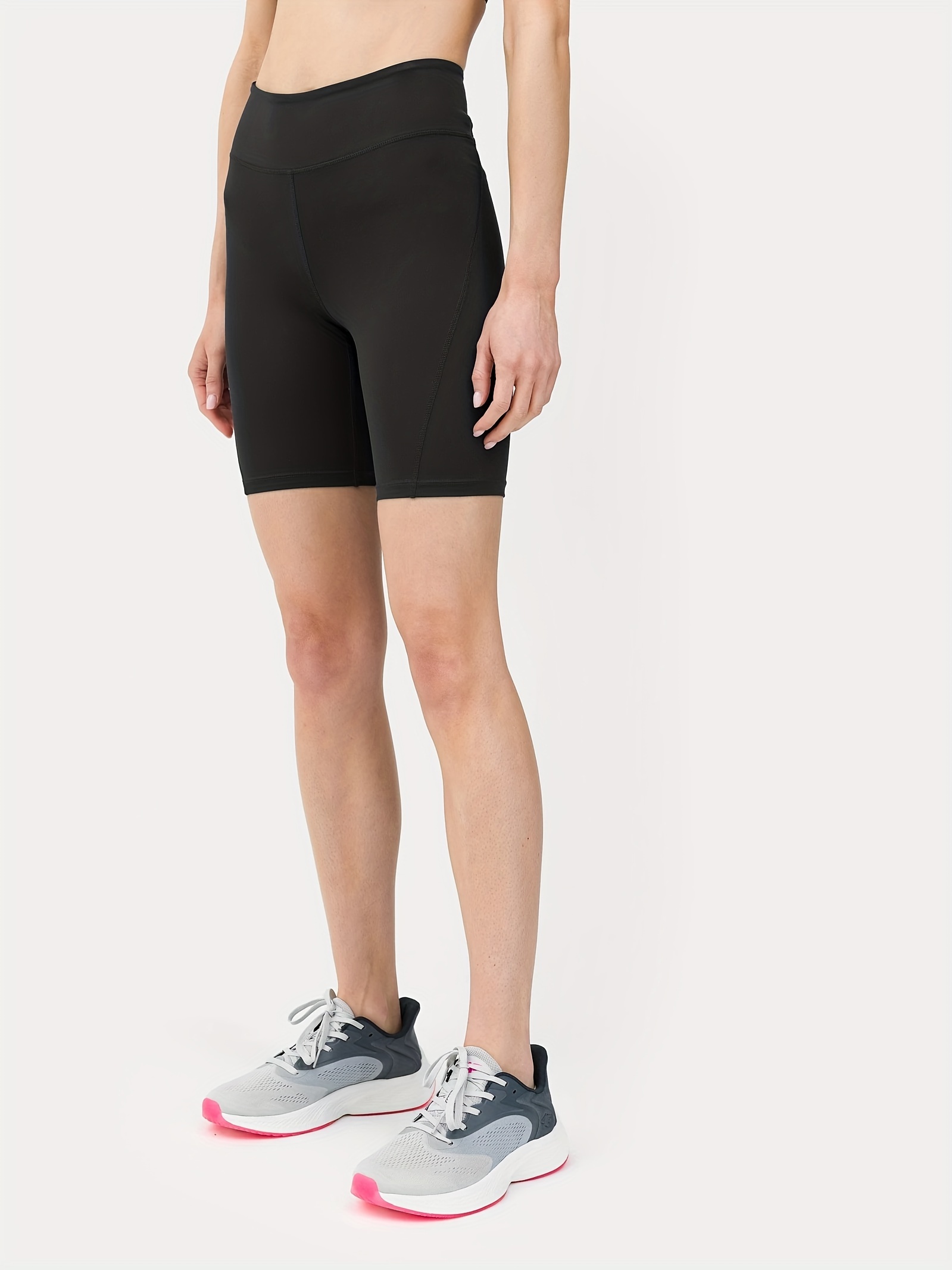 Women's Activewear: Black Quick dry Chamois Shorts Pad High - Temu
