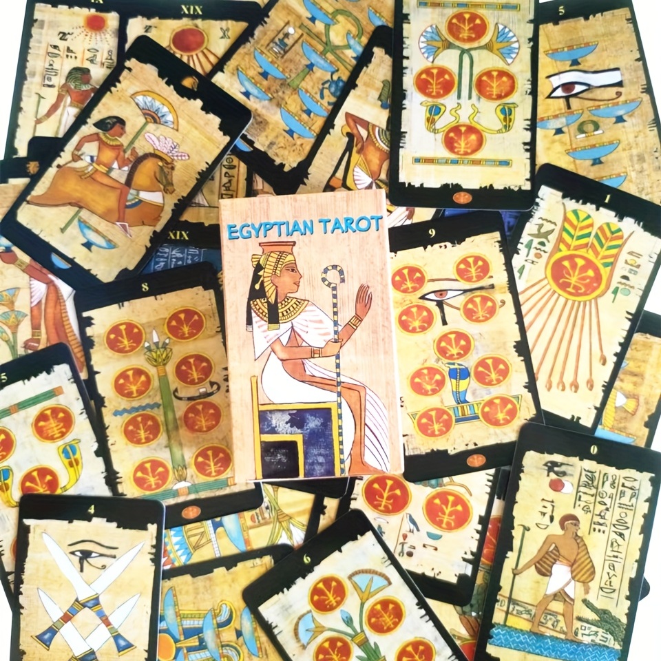 Egyptian Tarot Destiny Cards for Divination with Instructional Guide