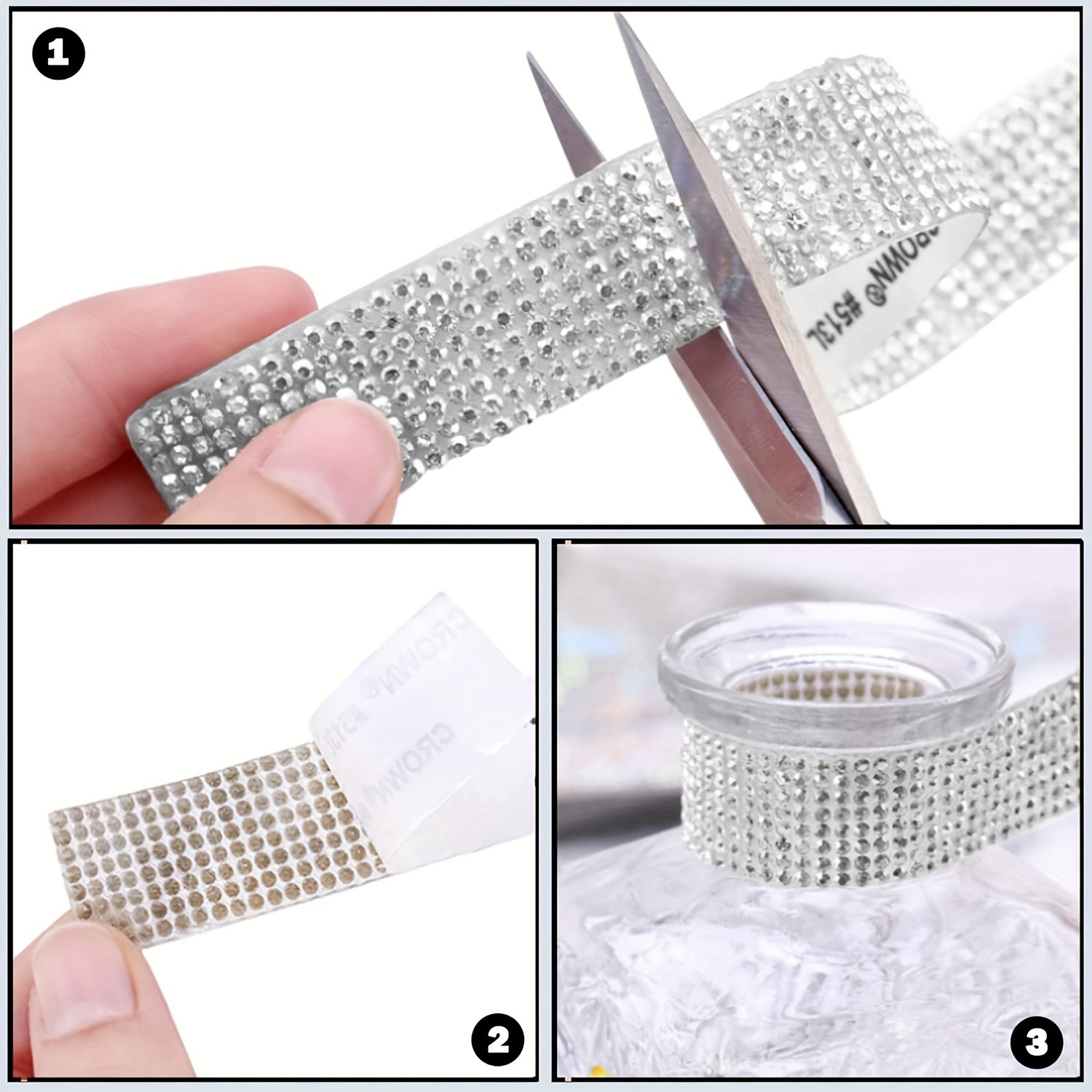 DIY Adhesive Rhinestone Strips Jewelry Rhinestone Adhesive