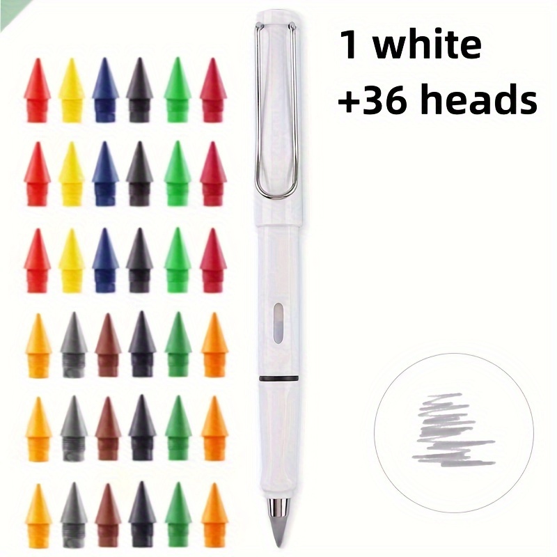 4 Pencils + 36 Colored Heads Pencils Colored Permanent - Temu