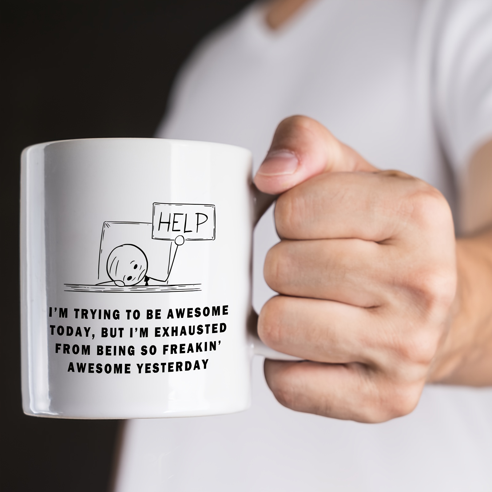 Tasse-Mug Collègue - J'essaie d'être Génial - Idée Cadeau