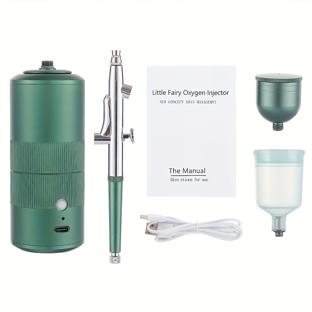 Mini Air-brush Kit With Air Compressor Paint Spray Gun, Oxygen