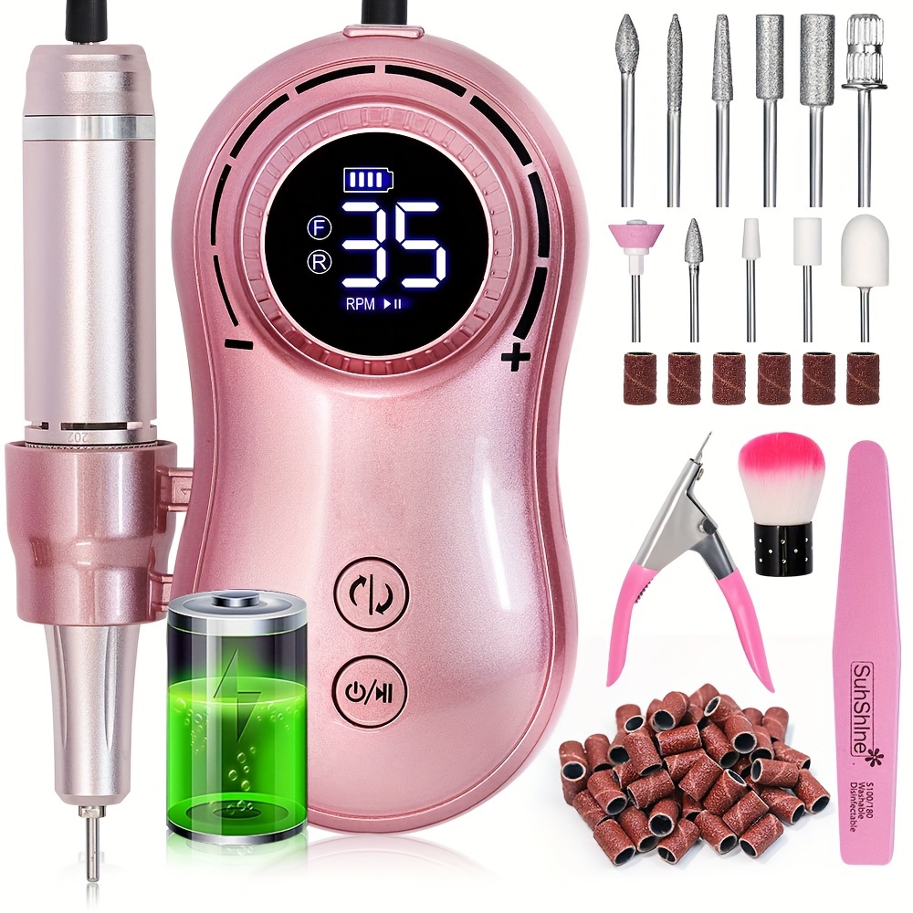 Electric Nail Drill Nail Polish Machine 30000 Rpm Grinding - Temu