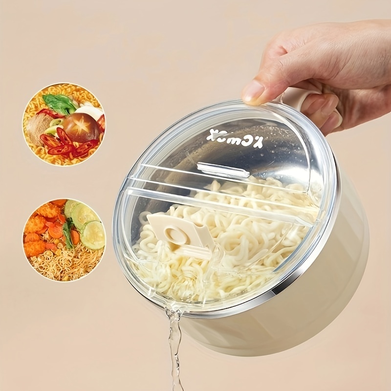 Stainless Steel Instant Noodle Bowl Double-layer Student Canteen