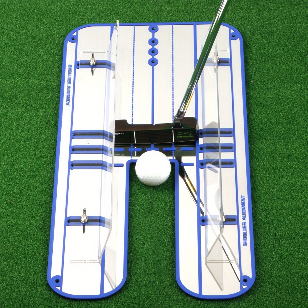 1pc golf putting practice mirror putting alignment mirror for swing detection pvc plate durable and exquisite design golf putting posture correction mirror details 0