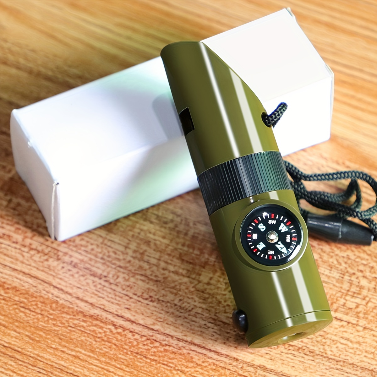 Multi-functional Emergency Survival Whistle With Compass, Thermometer, And  Magnifier - Ideal For Hiking, Camping And Fishing - Temu