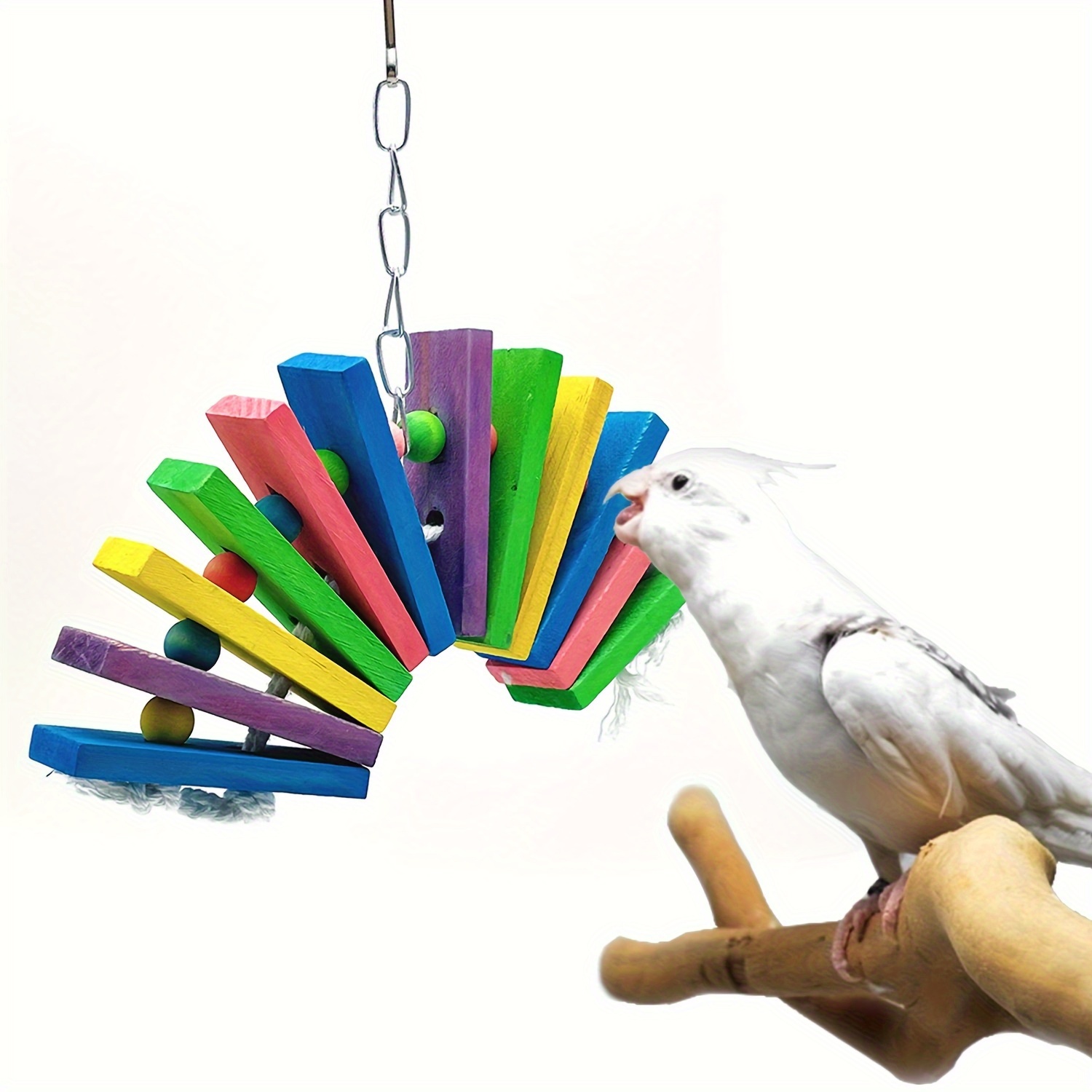 Parrot Standing Climbing Toy Bird Rope Perch Bird Swing Cage - Temu