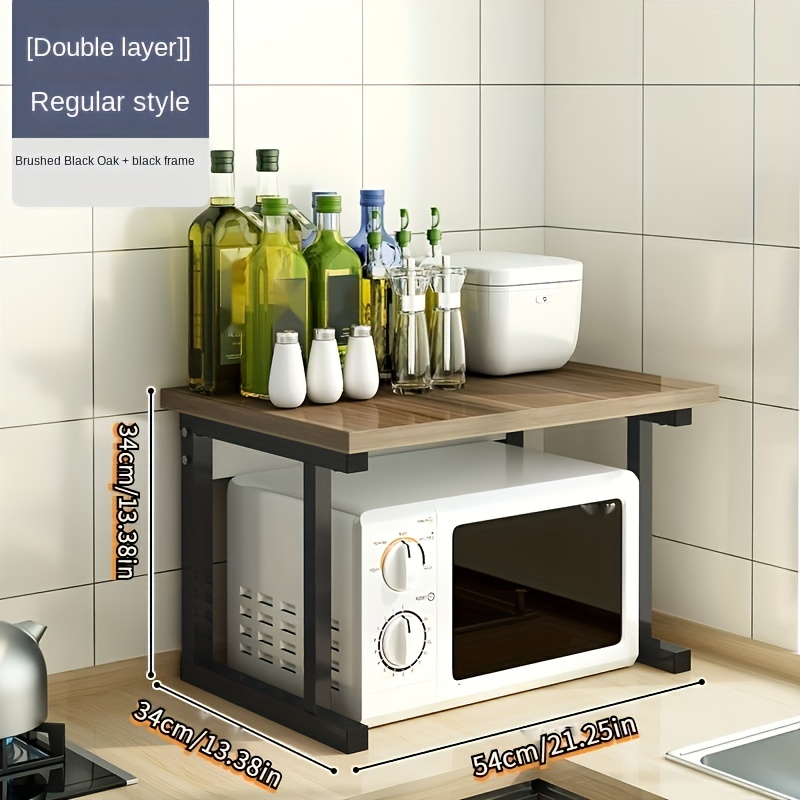 2 Layer Wooden Oven Stand