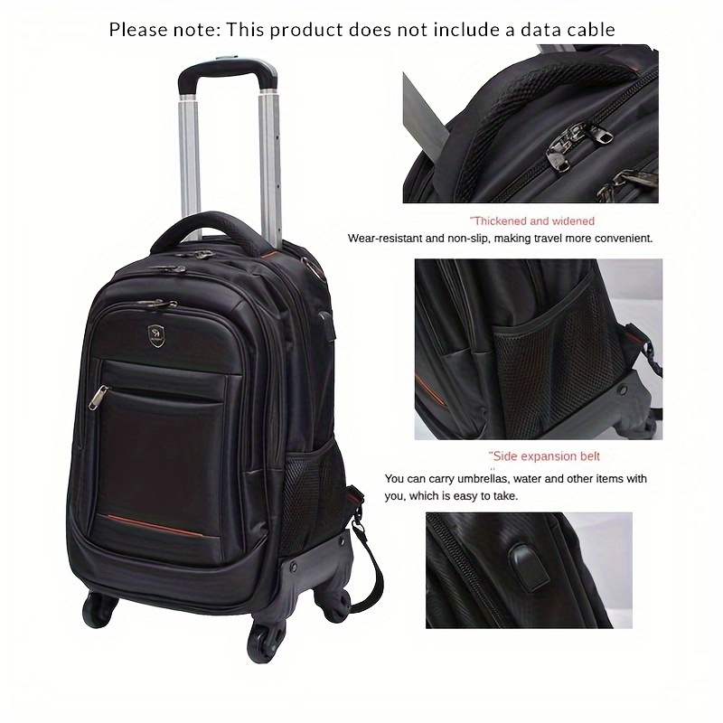 Mochila con ruedas para adultos, mochila de viaje para laptop de 17  pulgadas con ruedas, impermeable, mochilas con ruedas para mujeres y  hombres