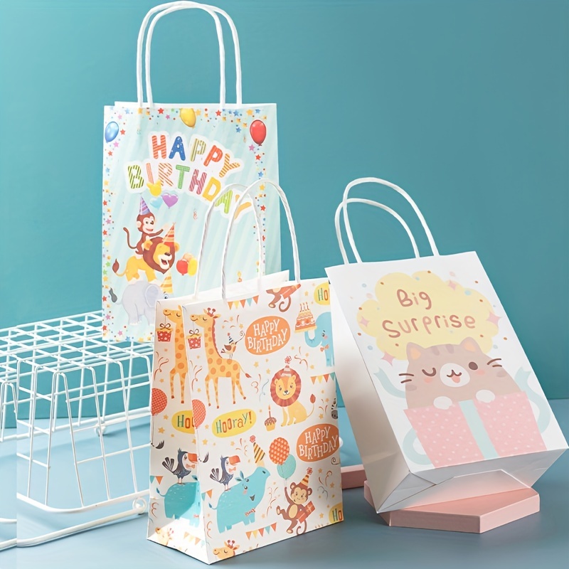  Kamisato Ayato 12 bolsas de regalo de fiesta de dibujos  animados, bonita bolsa de papel para fiesta, práctica bolsa de caramelo,  decoración de fiesta de cumpleaños infantil : Hogar y Cocina
