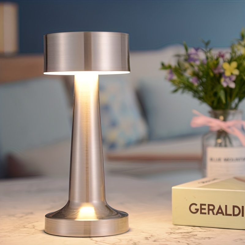 Lámpara de mesa inalámbrica recargable – Modernas lámparas táctiles para  mesa – Lámpara de noche LED regulable, lámparas inalámbricas para mesita de