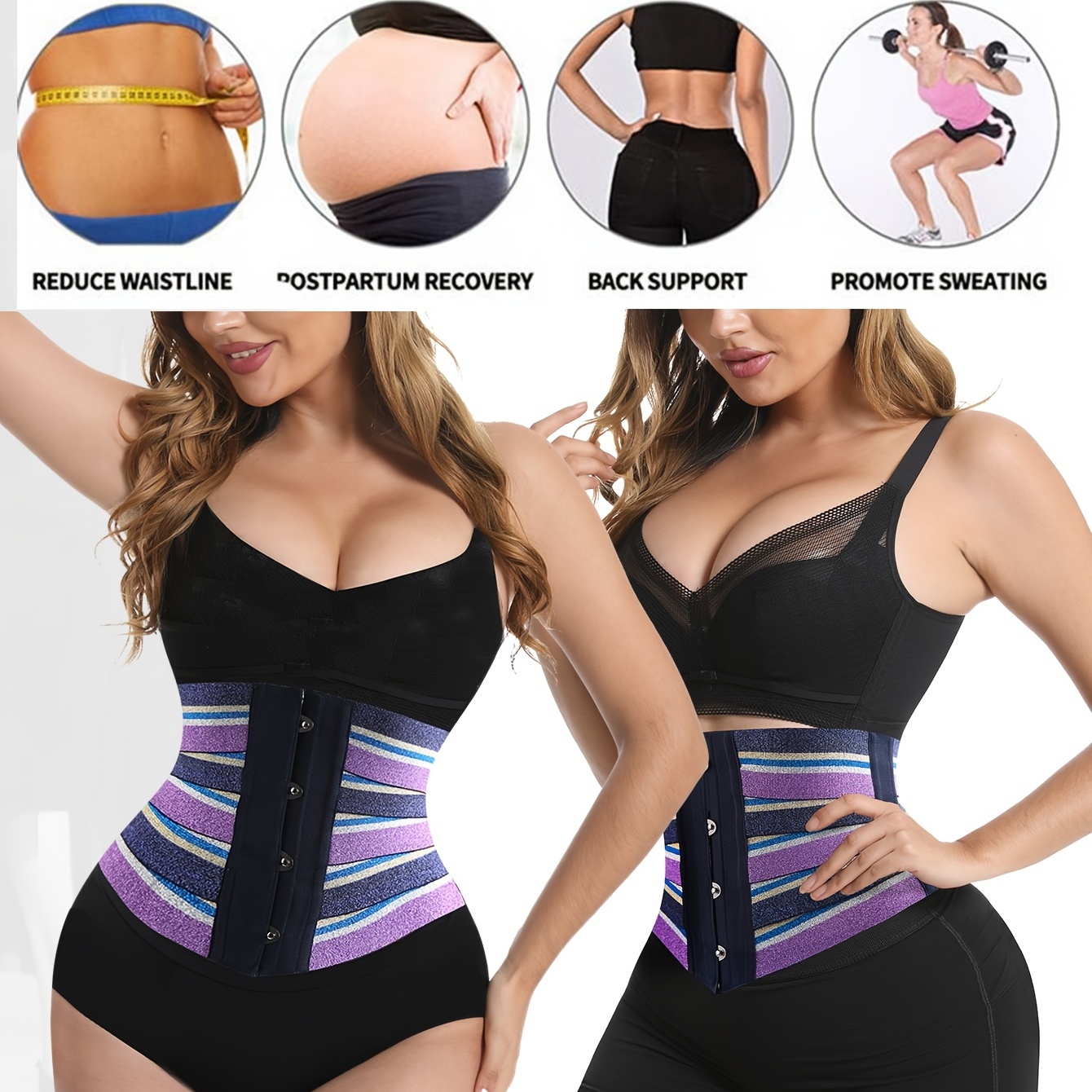 Elastic Belt Waist Trainer Waist Trimmer Women Tummy Control - Temu