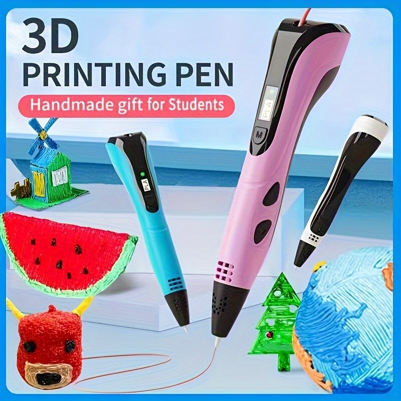 Stylo 3D, stylos d'impression 3D avec filaments pla de 1,75 mm, 12