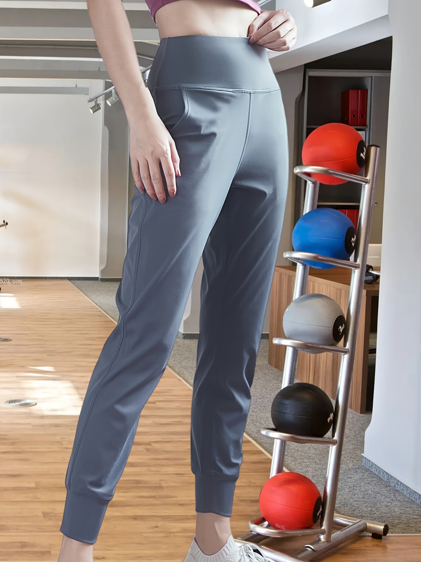 Pantalones deportivos para mujer, cómodos de cintura alta, para  entrenamiento, atléticos, para descansar, con bolsillos