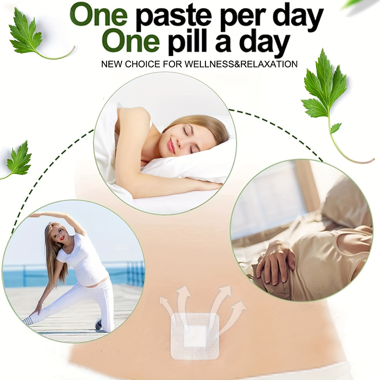 30Pcs Mugwort Natural Cleanse Patches for Belly