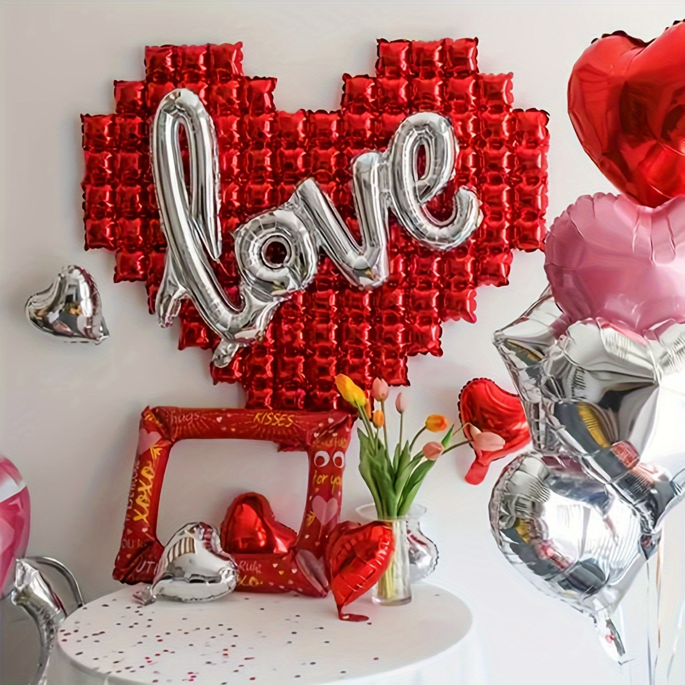 Globo Grande 3D De Corazón Feliz Amor Oso De Papel De Aluminio 18 Pulgadas  Rojo Aire Helio Bolas Boda Decoración De San Valentín Juguetes De  Cumpleaños Baloon