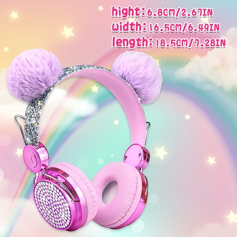 Picture 4 of 5 Unicorn Kids Headphones for Girls Children Teens