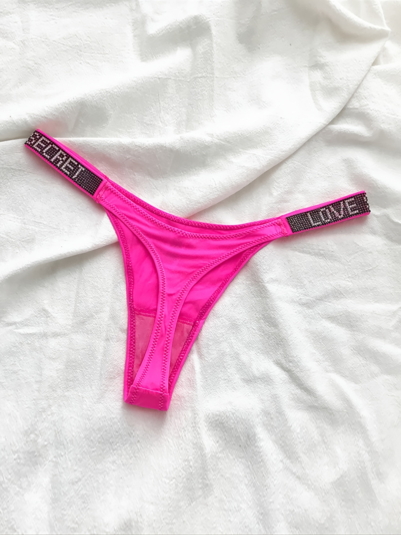 Sexy Rhinestone G-string Thong Womens Summer Crystal Lingerie Erotic  Underwear