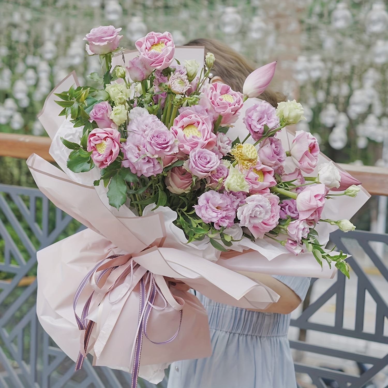  BBJ WRAPS Papel de regalo de flores de estilo coreano Ramo  floral Suministros de embalaje de regalo Multi colores 20 unidades (negro)  : Salud y Hogar