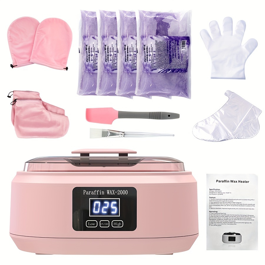 Waxkiss Paraffin Wax Machine for Hand and Feet with 3 Packs of Paraffin Wax Refills,3000ml Hand Wax Paraffin Machine for Relieve Arthitis,Paraffin Wax