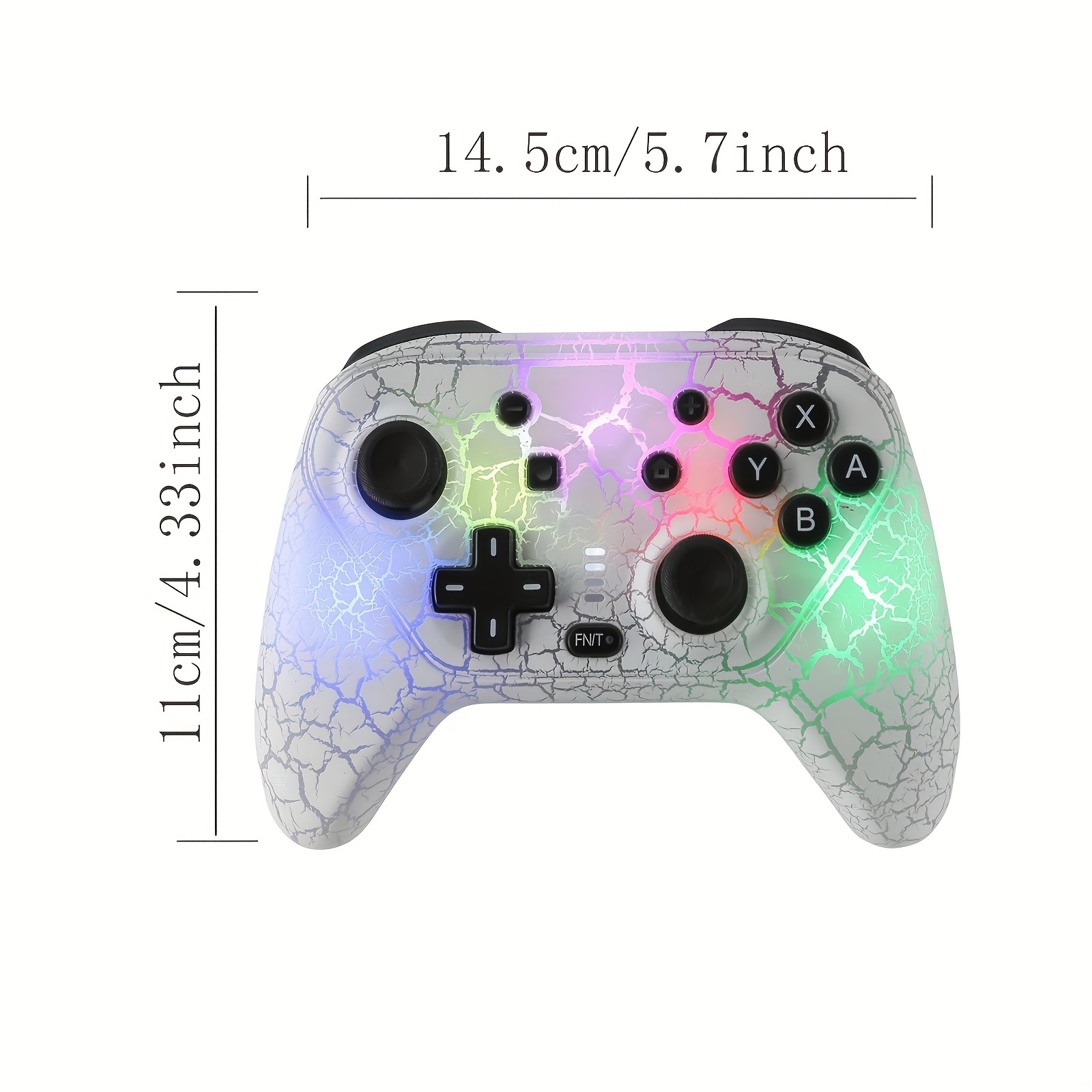 Switch Controller,Wireless Switch Pro Controllers with Crack RGB