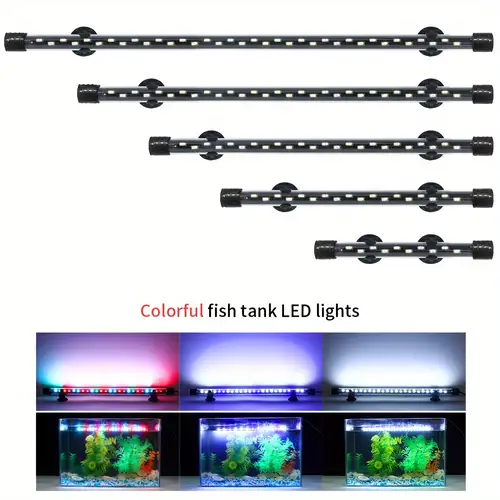 Ultra-mince LED Fish Tank Aquarium Clip Aquarium Éclairage Lampe Aquarium  LED Lumière - Temu France