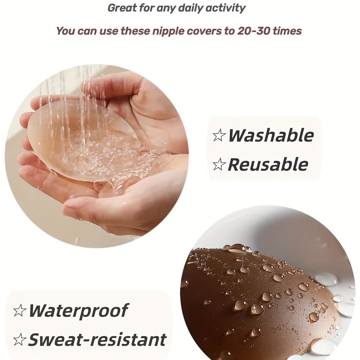 Waterproof Invisible Adhesive Nipple Covers