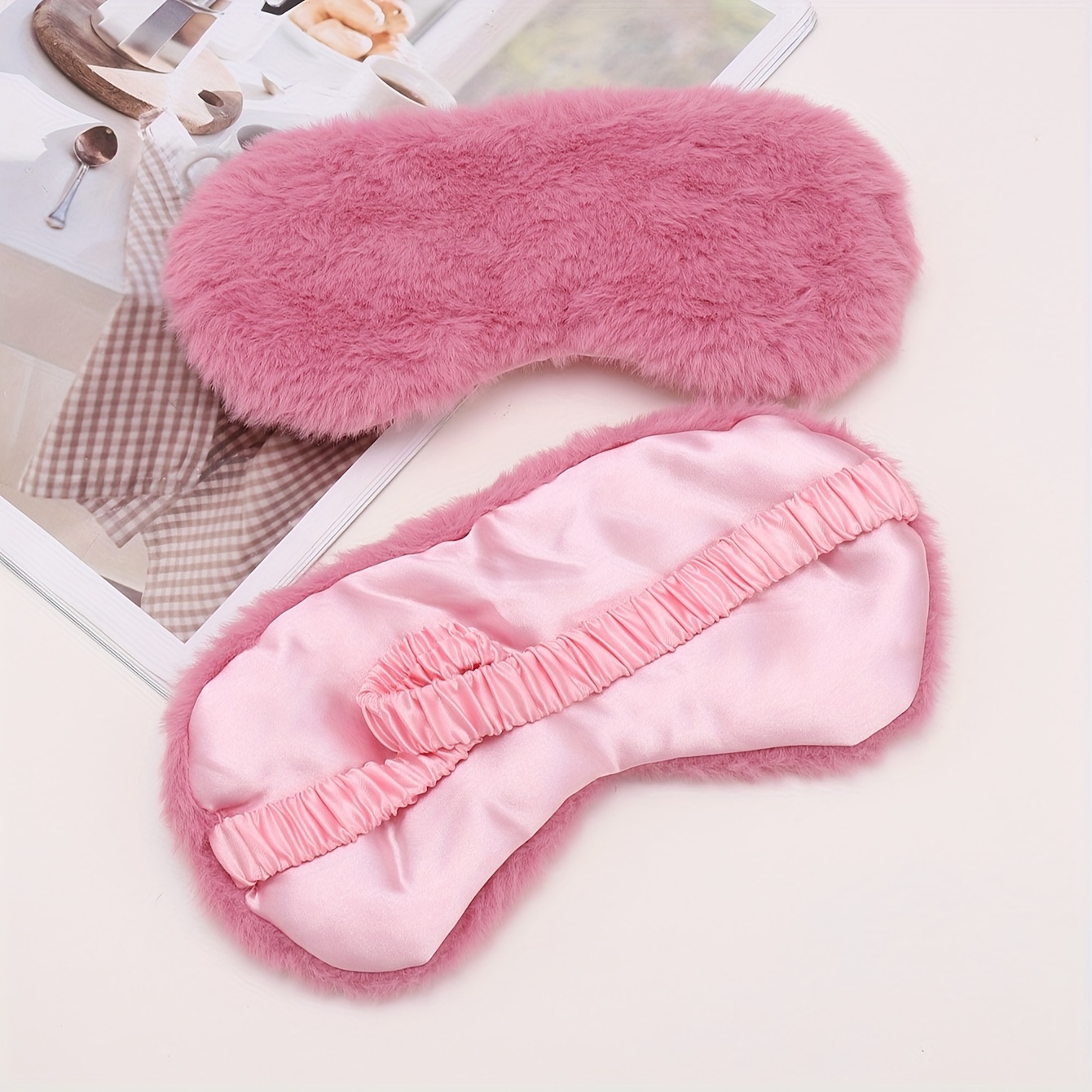 Sleep Eye Mask Household Breathable Plush Eye Mask Sleep In - Temu