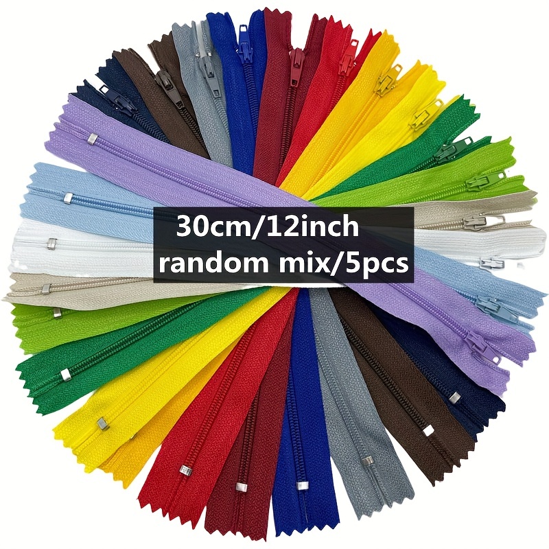 3# Mixed Colors Nylon Zippers Sewing Zippers For Sewing - Temu