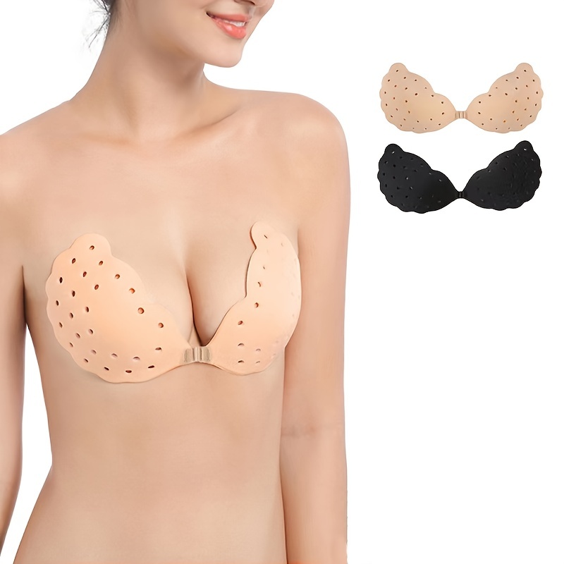 Gel Invisible Strapless Backless Freebra Silicone Self adhesive Nude Low  cut Bra