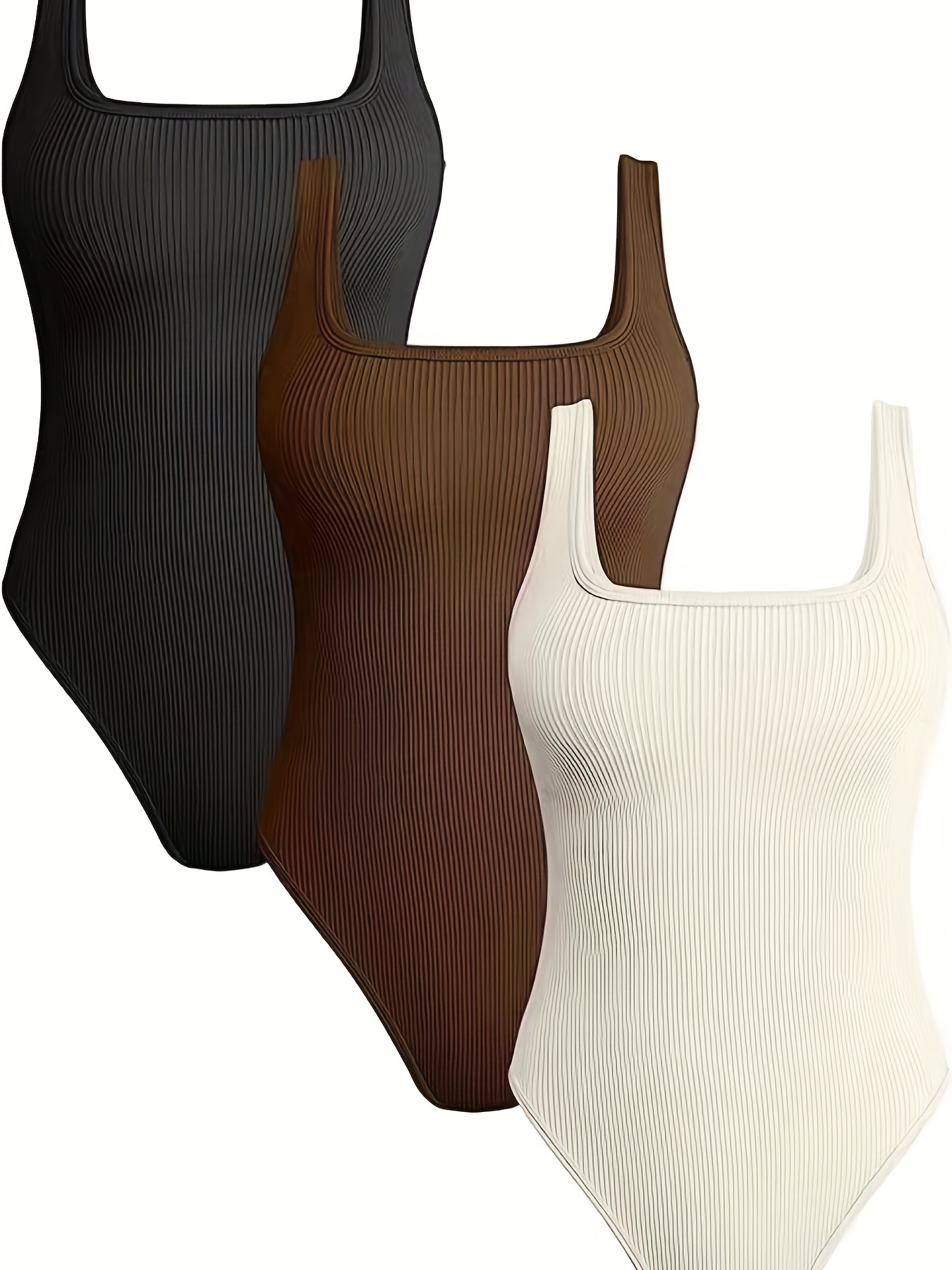 Sleeveless Square-Neck Bodysuit