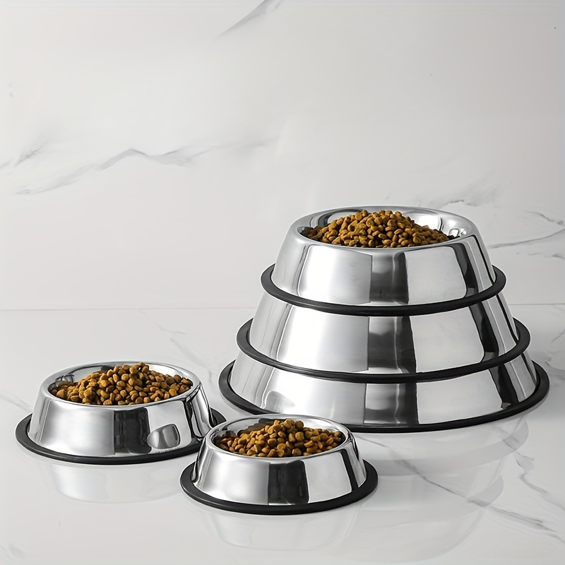 Big Dog Bowl Stainless Steel Gold Pet Bowl