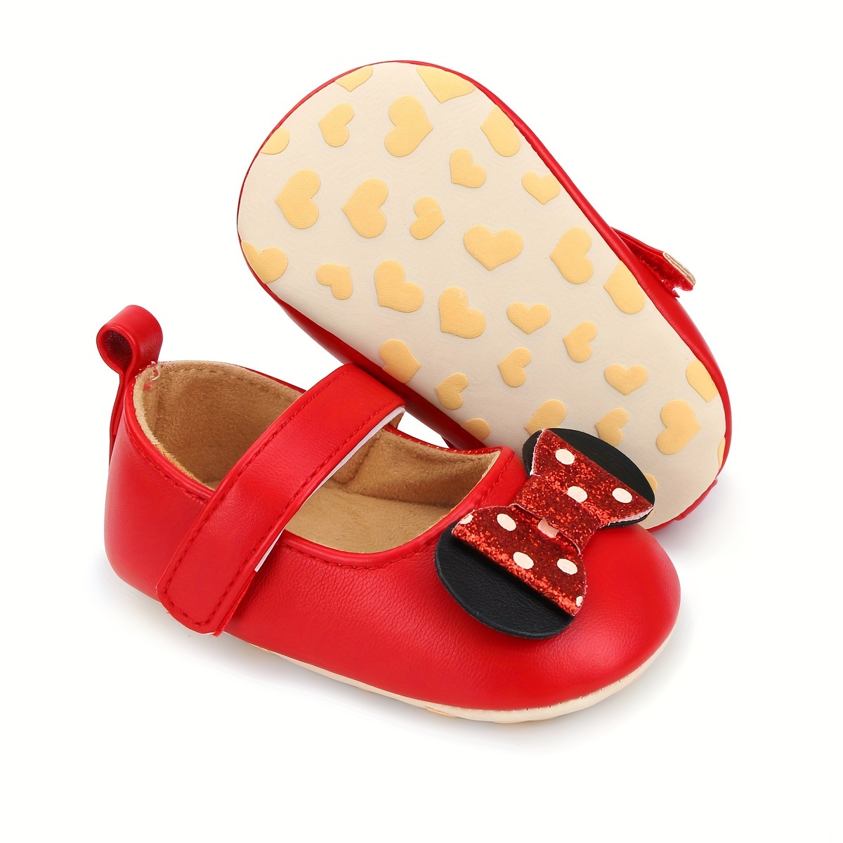 newborn baby shoes cute red jane Temu Bahrain