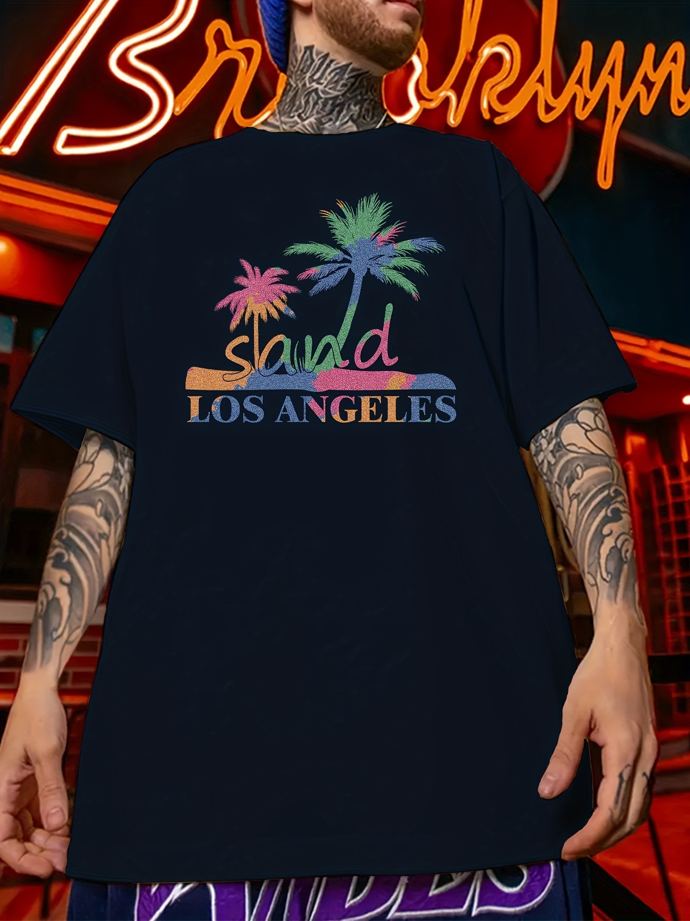 Los Angeles Letters Mens Graphic Shirt, California Baseball T-Shirt, S-3XL  