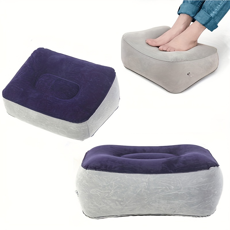 footrest pillow inflatable portable travel home